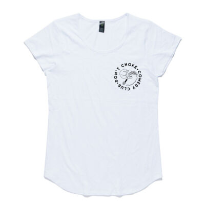 Don't Choke Comedy T-Shirt - White Thumbnail